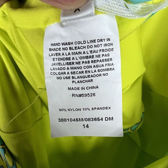 Trina Turk Spa & Swim Collection Trellis Floral Swimsuit Size 14 NWT - Picture 7 of 9